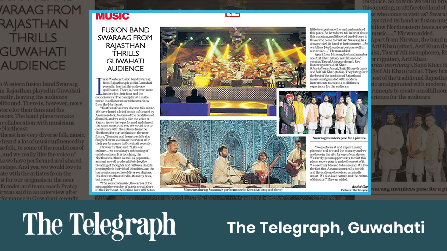 Interview| Fusion Band Swaraag from Rajasthan thrills Guwahati audience| Telegraph image