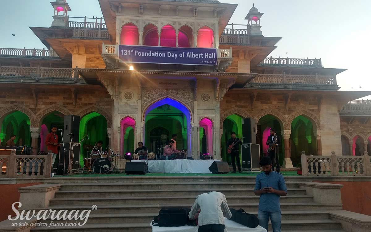 Swaraag Team during Sound Check at Albert Hall Performance